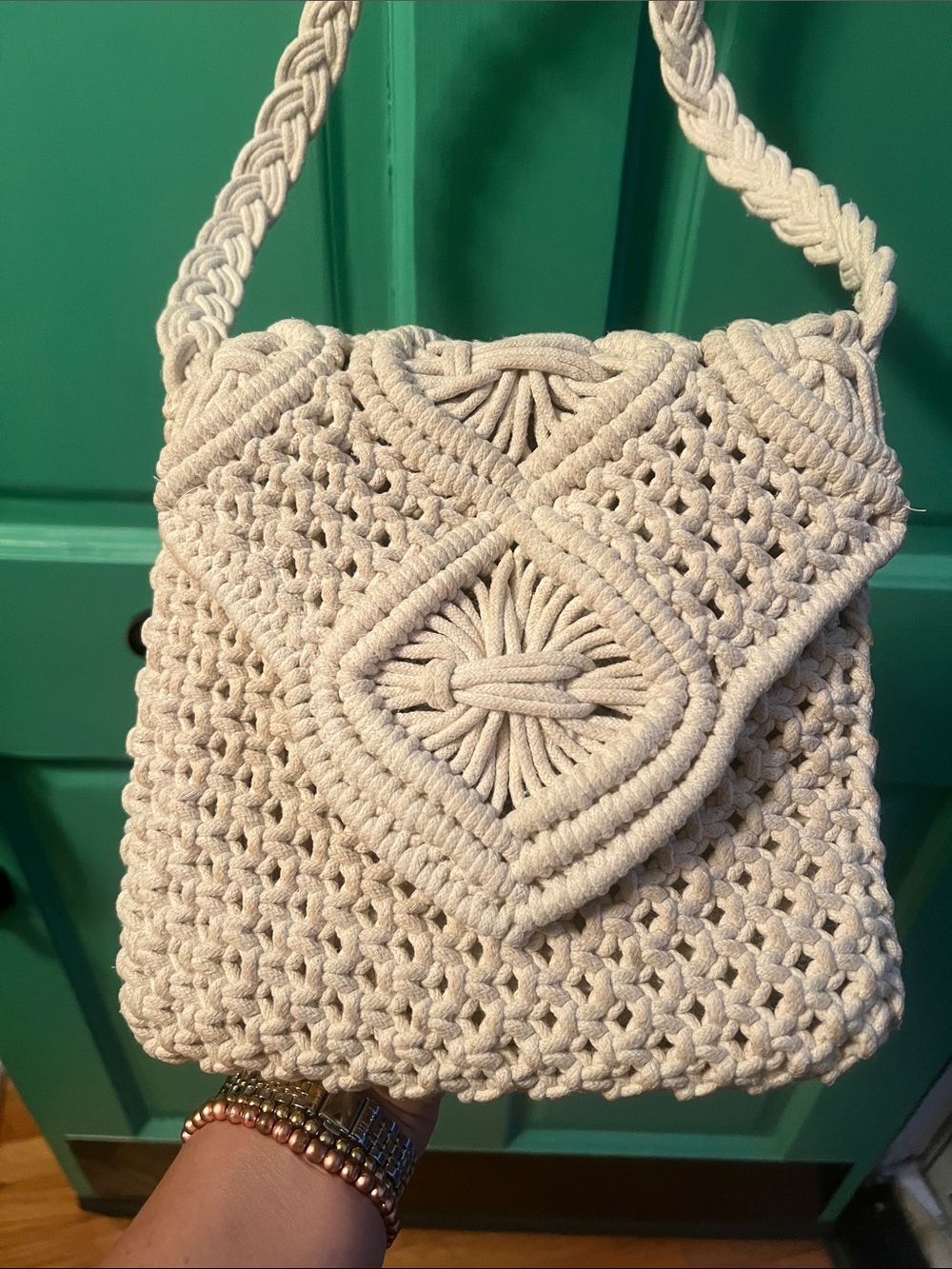Tommy Bahama Handwoven Macramé Crossbody Bag -So cool